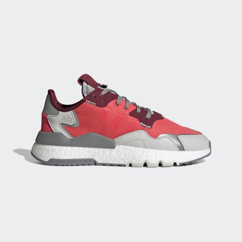 Adidas Women's Nite Jogger Originals Shoes Red/Grey Ireland EE5912